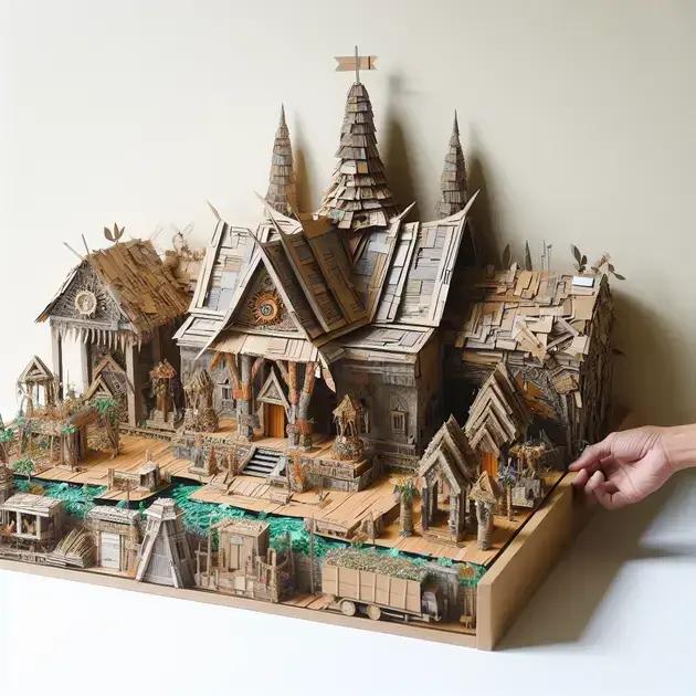 Construindo Dioramas Sustentáveis Com Materiais Reciclados