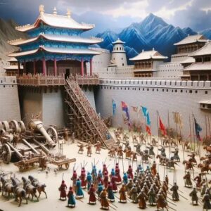Dioramas Da Invasão Mongol: Cidades Fortificadas Asiáticas