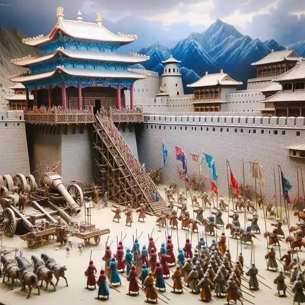 Dioramas Da Invasão Mongol: Cidades Fortificadas Asiáticas