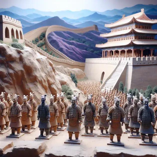 Recriando A Muralha Da China E O Exército De Terracota Em Dioramas Históricos