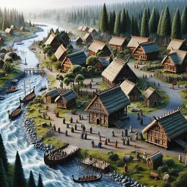 Representando Vikings A Aldeias Europeias Em Dioramas Realistas