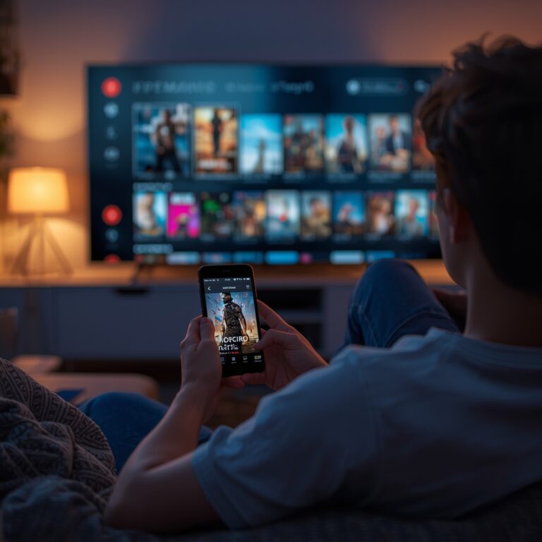 Tela de app de filmes grátis mostrando filme em qualidade HD com pouca interferência de anúncios.